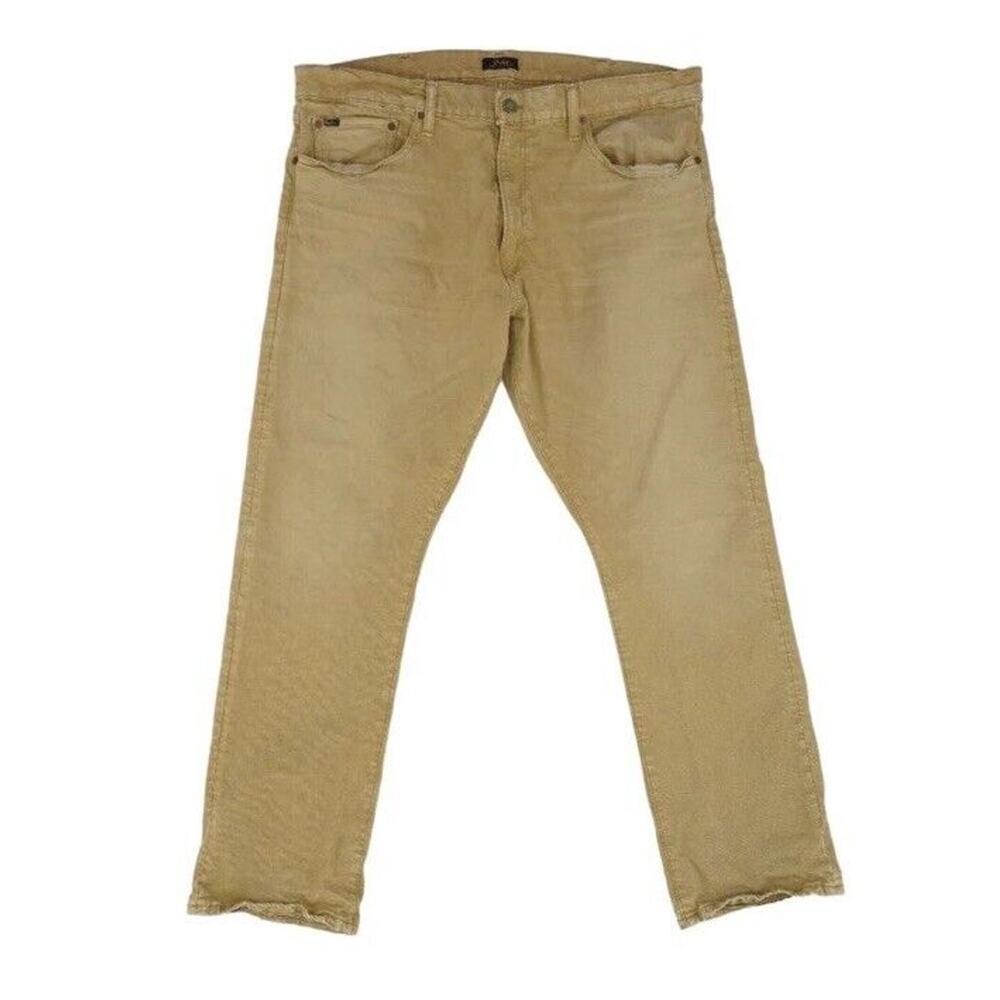 polo ralph lauren mens Khaki jeans 38 X 30 Varick slim straight